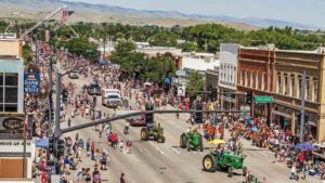 A 4th of July Parade in downtown Lander Wyoming - Fremont County