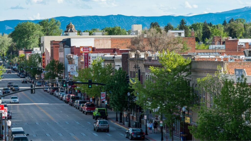 Picture overlooking downtown Sheridan