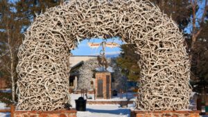 Antler Arch in Downtown Jackson Wyoming