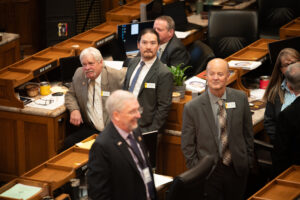 Wyoming Legislators on the house floor