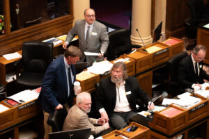 Wyoming Senators talking about bills on the floor