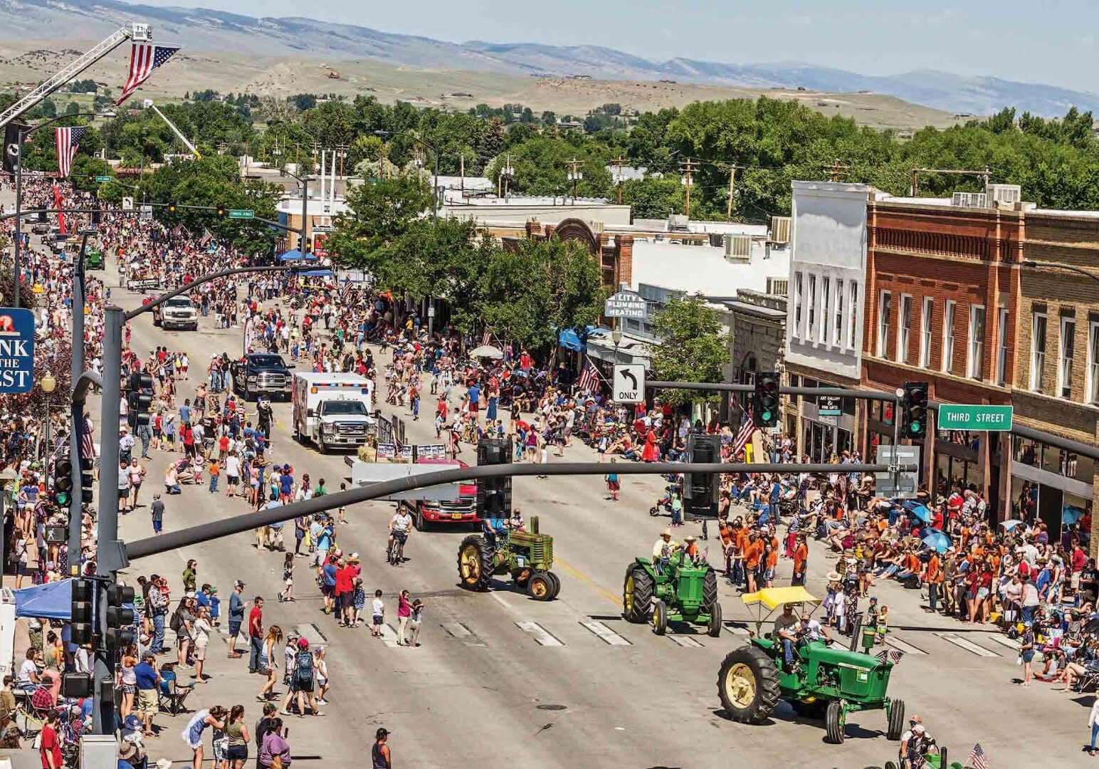 A 4th of July Parade in downtown Lander Wyoming - Fremont County