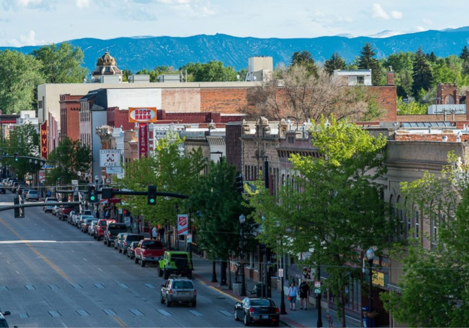 Picture overlooking downtown Sheridan