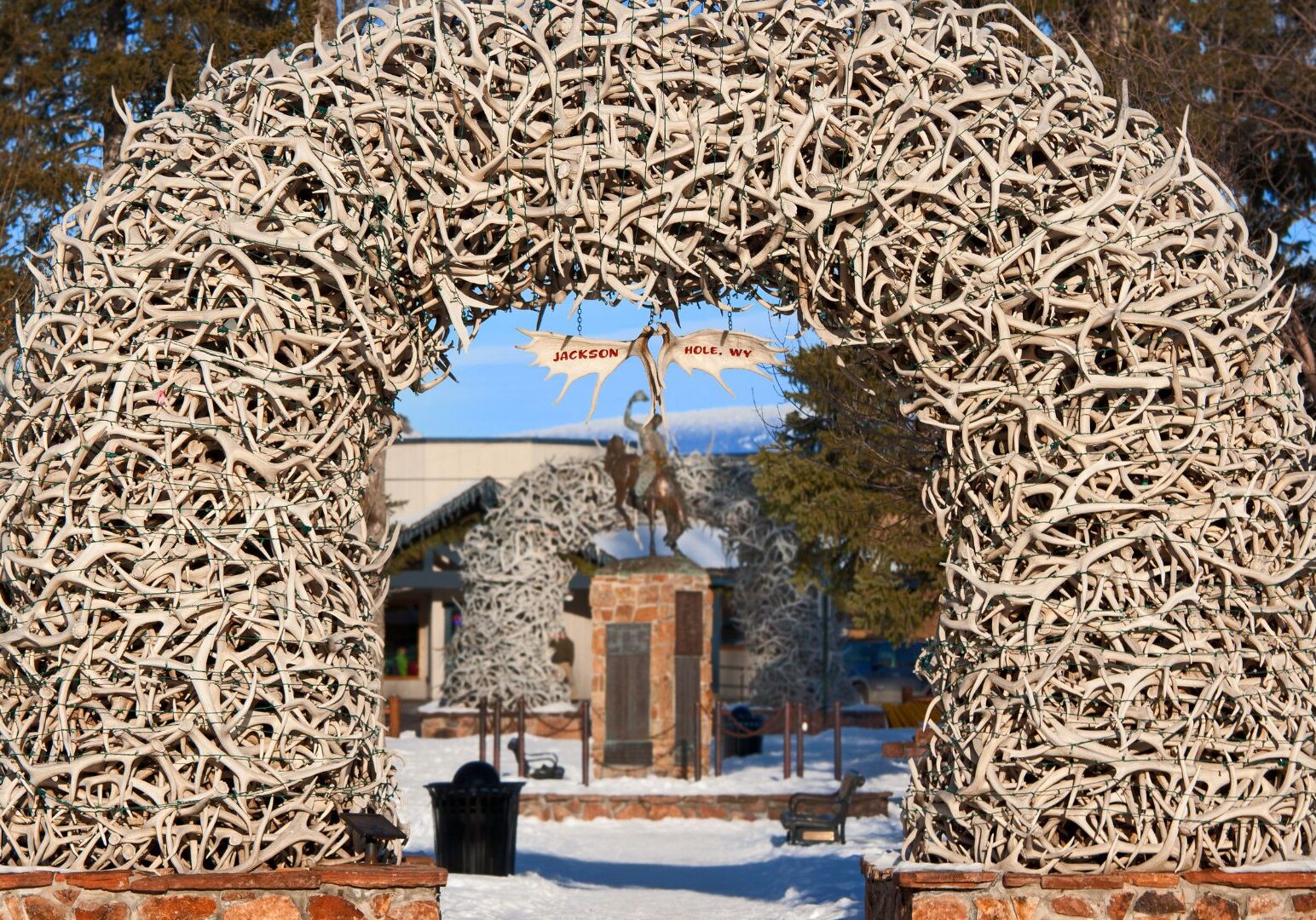 Antler Arch in Downtown Jackson Wyoming