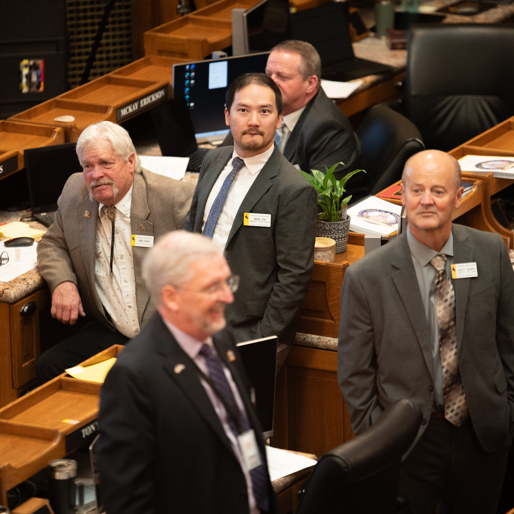 Wyoming Legislators on the house floor